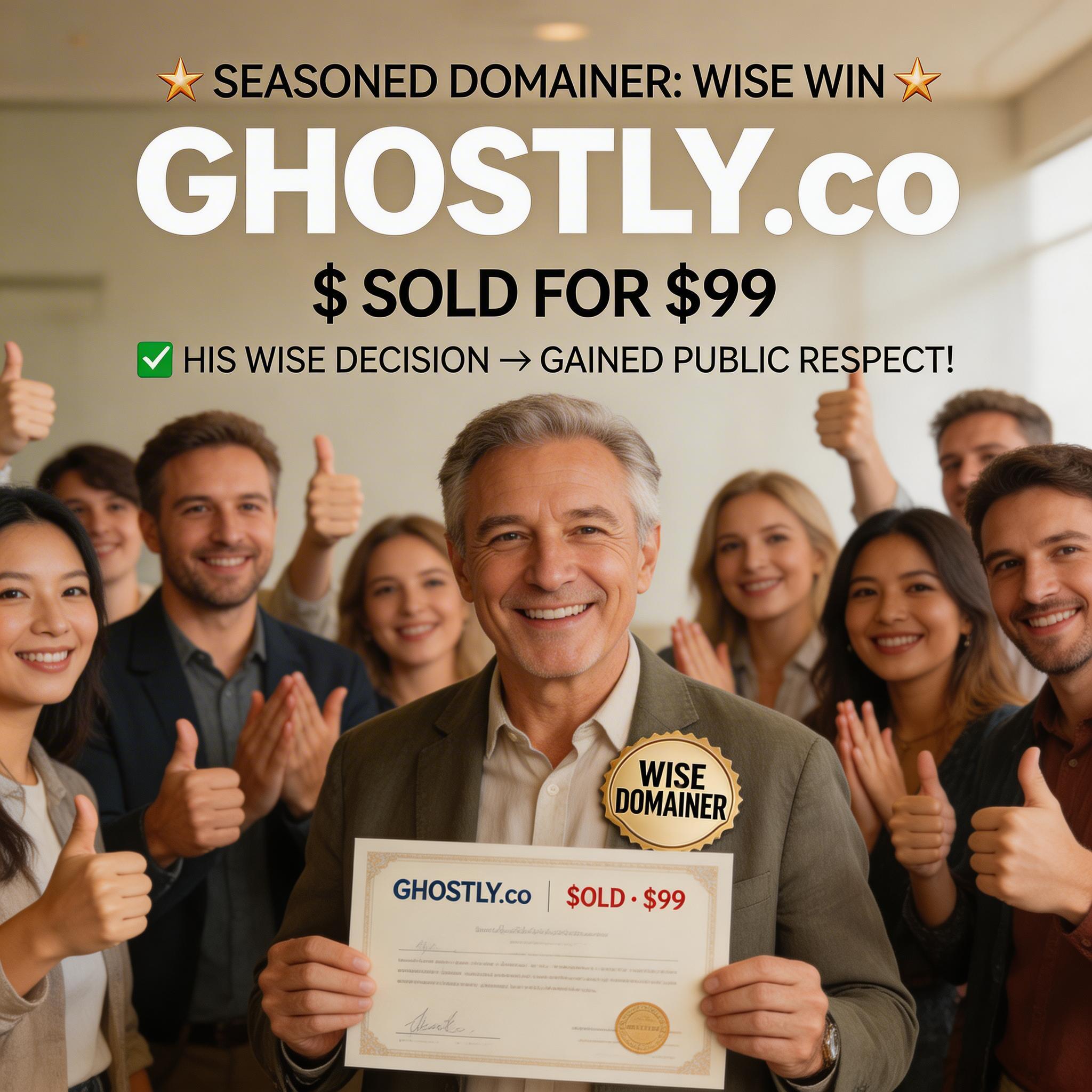 Ghostly.co: A Masterclass in Realistic Domain Selling from Veteran Investor Garett Thompson