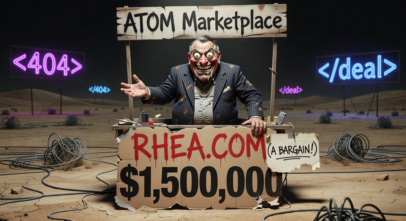 Rhea.com: The $1,500,000 “Incredible Brand Asset” That Atom.com Is Hyping Like It’s the Next Google