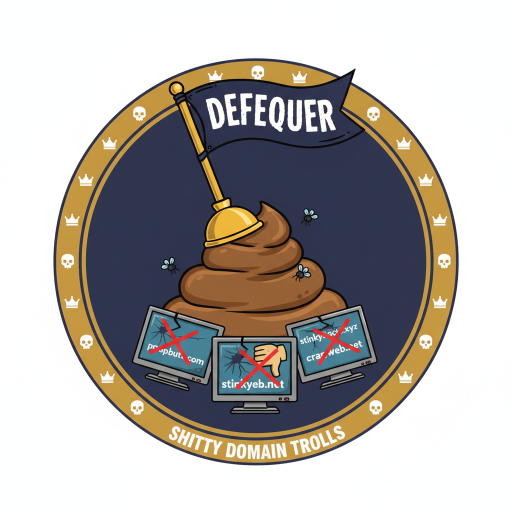 DÉFÉQUER – roasting shit domains in French style