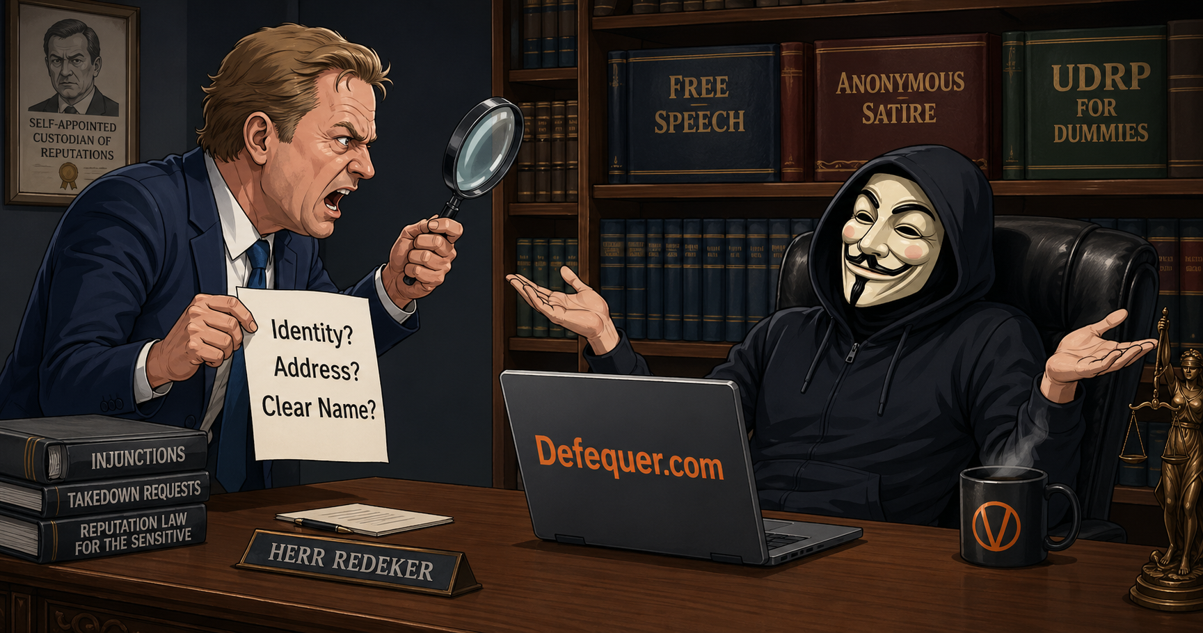 Dear Herr Redeker: You Keep Demanding Our Identity. We Keep Refusing. Let Us Explain Why.