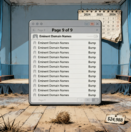 The 9‑Page Bump Odyssey: One Seller, Two Domains, $24,988, and Zero Visible Interest