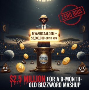MyAfricaAI.com: The 9-Month-Old Buzzword Mashup Listed for $2,500,000 on Sedo