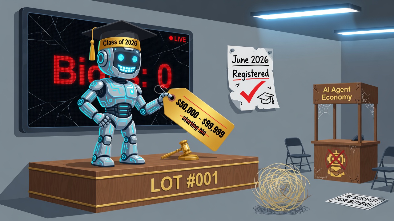 llmmarketagent.com – A 1‑Month‑Old Domain, a $50k Reserve, and Zero Bids